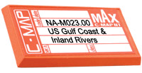C-Map MAX Wide NA-M023 Gulf of Mexico, Great Lakes and Rivers