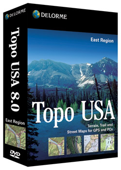 DeLorme Topo 8 East Edition on DVD