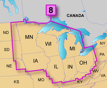 Garmin Topo 100K microSD/SD Region 8 - Western Great Lakes