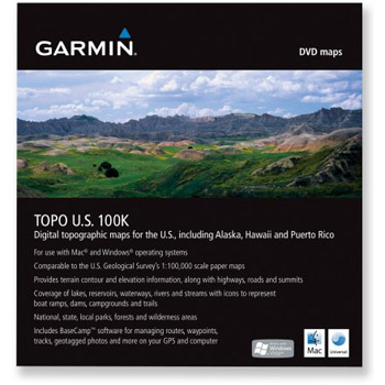 Garmin MapSource Topo U.S. 100K DVD