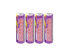 Lenmar 4 Pack AA 2500mAh rechargeable batteries
