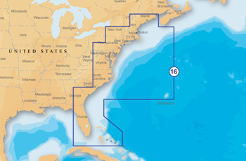 Navionics XL9 16XG USA - East on SD