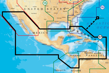 Navionics XL9 17XG USA - Middle America & Caribbean on SD