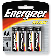4 Pack AA Energizer Batteries