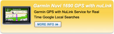 Garmin Nuvi 1690 Car GPS with nuLink