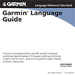 Garmin Language Guide for Nuvi 300/600/700 Series
