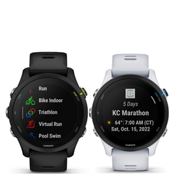  Garmin Forerunner® 255 Music, GPS Running Smartwatch with  Music, Advanced Insights, Long-Lasting Battery, White : Electronics