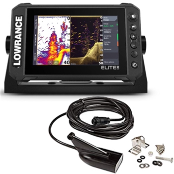  Lowrance Elite FS 7 Fish Finder with Active Imaging 3-in-1  Transducer, Preloaded C-MAP Contour+ Charts : Electronics