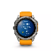 Garmin Fenix 8 51mm Sapphire Titanium with Spark Orange/ Graphite Band