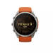 Garmin Fenix 9 Pro 51mm GPS Smartwatch Titanium with Autumn Orange/Spark Orange Silicone Band