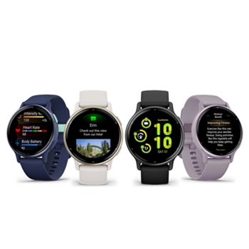  Garmin vívoactive 5, Health and Fitness GPS Smartwatch, AMOLED  Display, Up to 11 Days of Battery, Navy : Electronics
