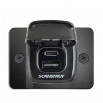 ScanStrut Flip Pro Fast Charge Dual USB Socket with Bezel