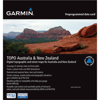 Garmin MapSource Topo Australia and New Zealand on microSD/SD