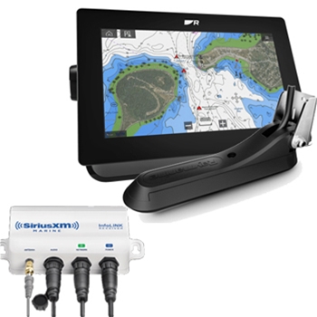 Raymarine AXIOM+ 9RV with Transducer and Nav+ Mapping and Refurbished SR200 Bundle