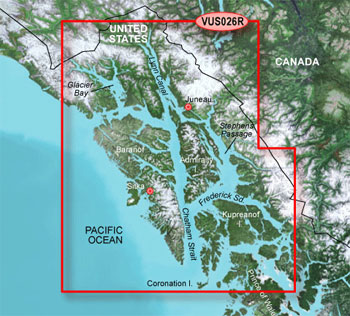 Garmin Bluechart G3 Vision Wrangell Juneau Sitka Chart - VUS026R
