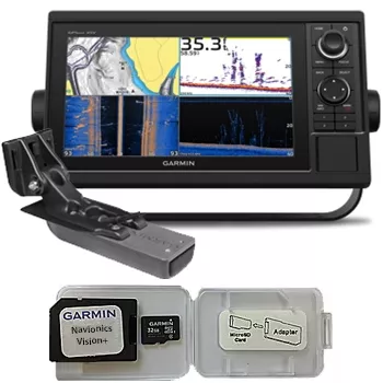 Garmin GPSMAP 1042xsv GN+ with Transducer and Navionics Vision+ Bundle