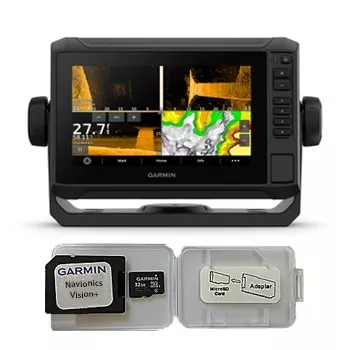 Garmin ECHOMAP UHD2 73sv GN+ with Transducer and Navionics Vision+ Bundle