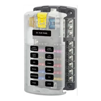 Blue Sea Fuse Block ST Blade 12 Circuit     