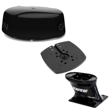 Garmin GMR Fantom 24x Radar Dome in Black with Seaview Radar Mount Bundle