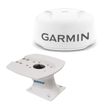 Garmin GMR Fantom 18x Radar Dome in White with Seaview Radar Mount Bundle