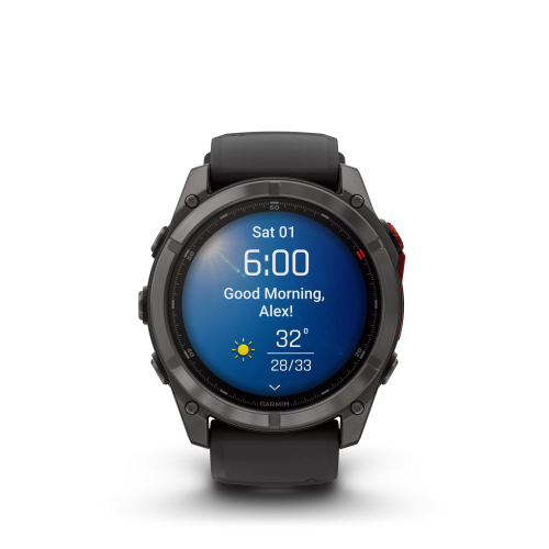 Garmin Fenix 8 PRO MicroLED 51mm Carbon Gray DLC with Black/Pebble Gray Band
