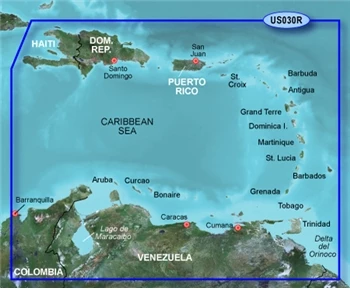 Garmin Bluechart G3 Southeast Caribbean Chart microSD/SD - HUXS030R