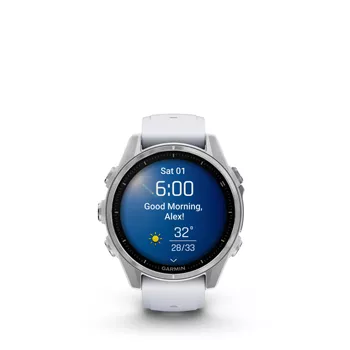 Garmin Fenix 8 43mm Silver with Whitestone Band