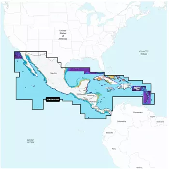 Garmin Navionics Vision+ NVSA010R Central America and Caribbean