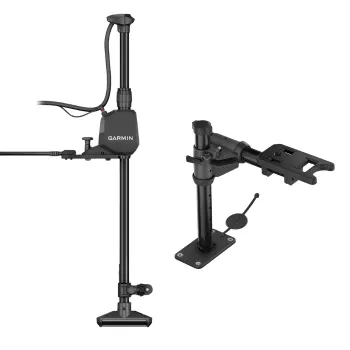 Garmin Spy Pole 49 inch Motorized Pole Mount with GT360 UHD Transducer and Gunnel Mount System Bundle   