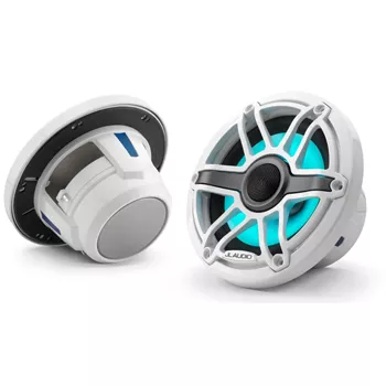 JL Audio M6-650X-S-GwGw-i Marine Coaxial Speakers with RGB LED Lighting