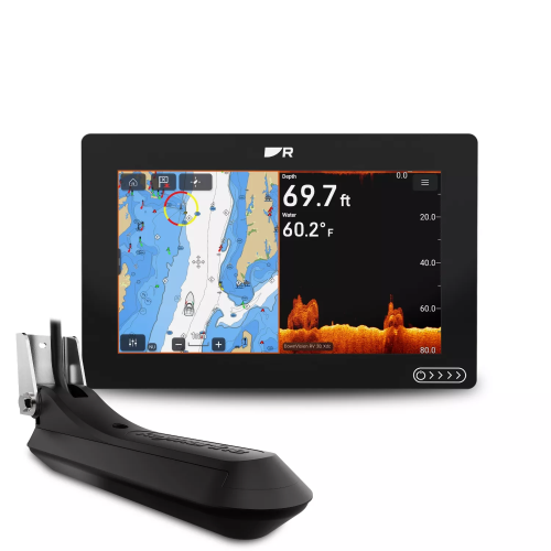 Raymarine Axiom 2 12" Chartplotter Fishfinder with RV100 Transducer and Lighthouse North America Charts