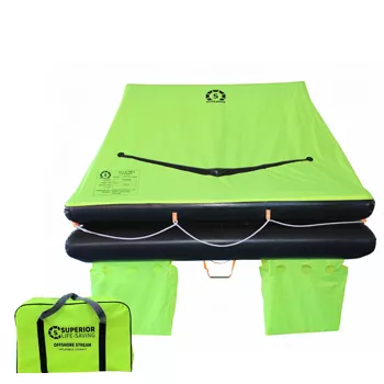 Superior Life-Saving Coastal Surge 6-Person Liferaft, Valise