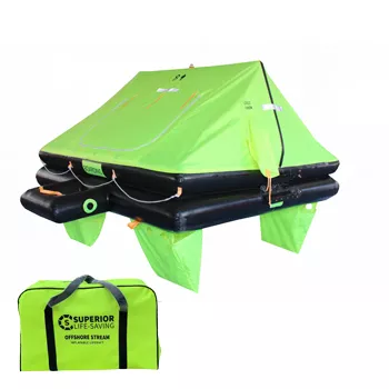 Superior Life-Saving Offshore Stream 8-Person Liferaft, Valise