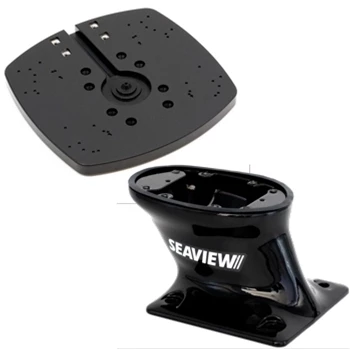 Seaview 5" Modular Radar Mount and Plate Bundle in Black - Aft