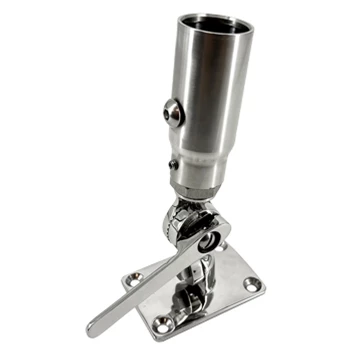 Seaview Starlink Stainless Steel 1" -14 Threaded Adapter and Stainless Steel Rachet Base