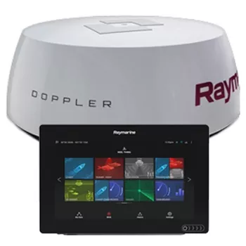 Raymarine AXIOM+ 9RV with Transducer and Q24D Doppler Radar Bundle